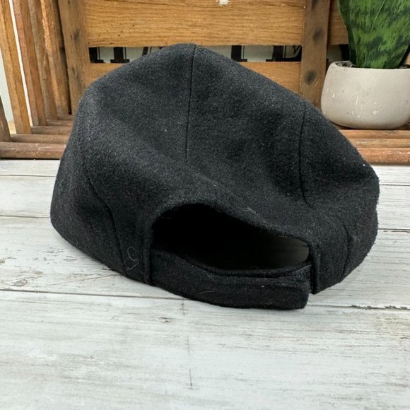 Phoenix Cap Co Modern Skate Black Corduroy Bill Baseball Cap Hat - Picture 5 of 7